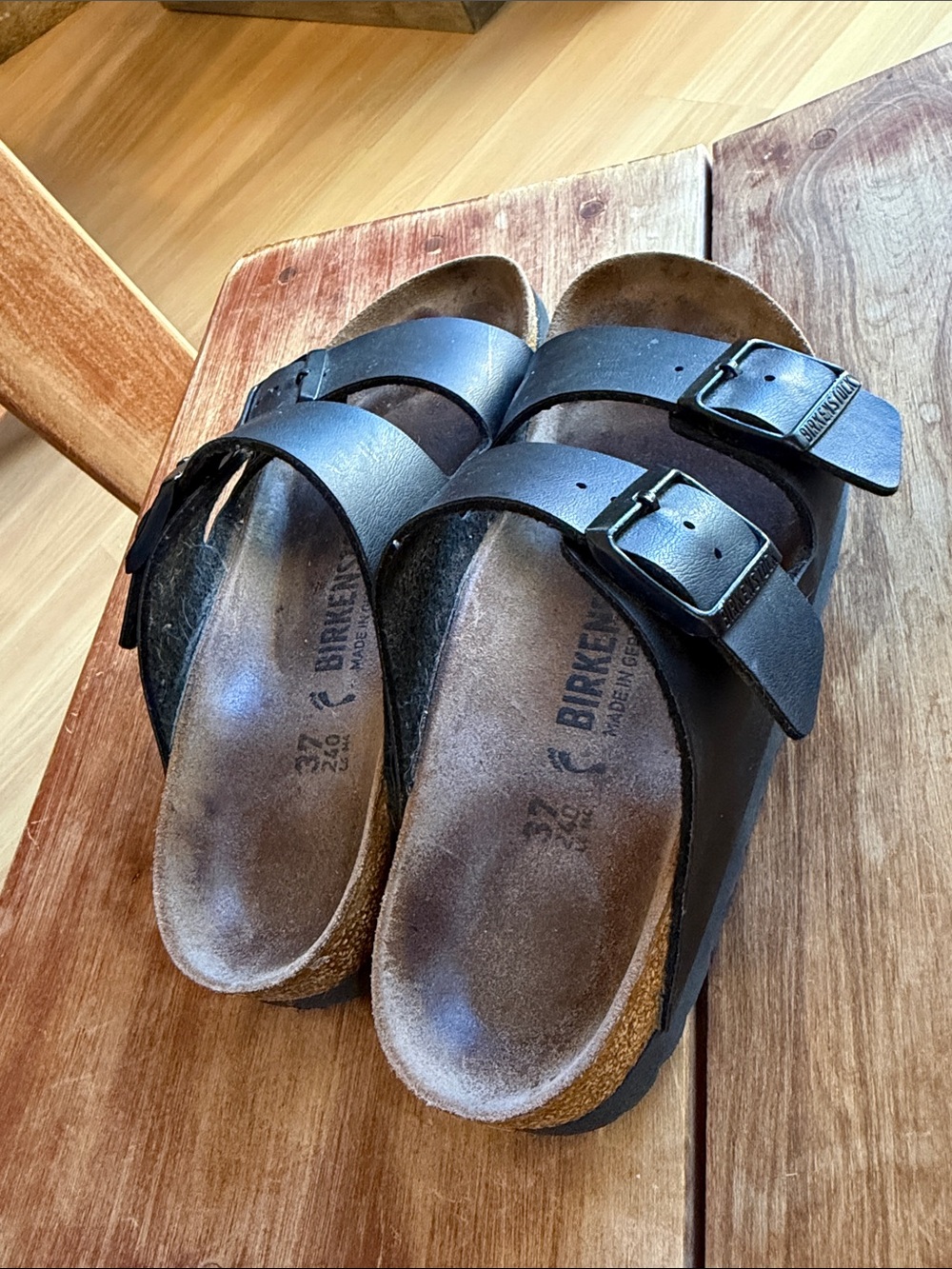 Birkenstock Women’s Black Two-Strap Sandals - Picture 3 of 5